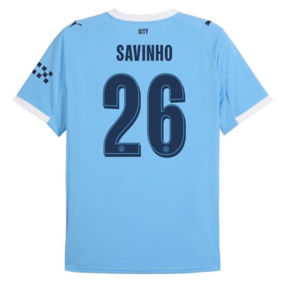 Manchester City Home Savinho 26 UCL Jersey 25-26