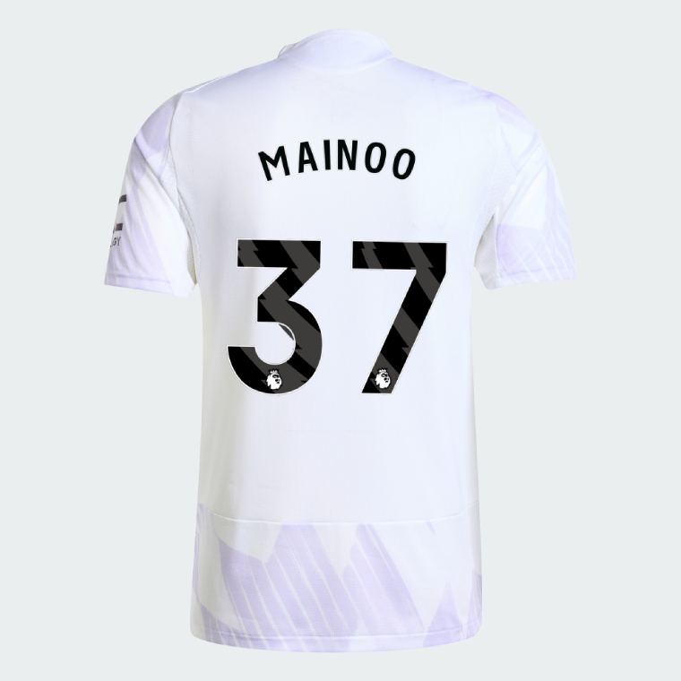 Manchester United Away MAINOO 37 Jersey 25-26 (Player Version)
