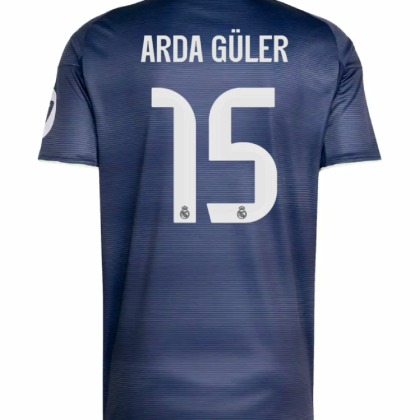 Real Madrid Away Arda Güler 15 Jersey 25-26