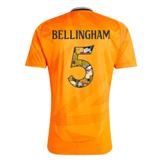 Real Madrid Away BELLINGHAM 5 Bear Champ Font Jersey 24-25