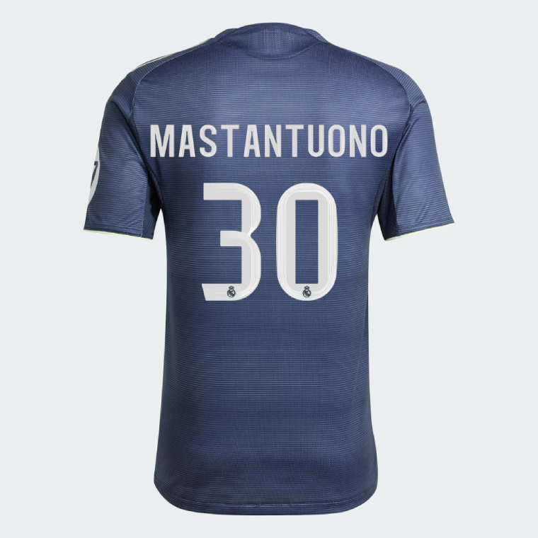Real Madrid Away MASTANTUONO 30 Jersey 25-26 (Player Version)