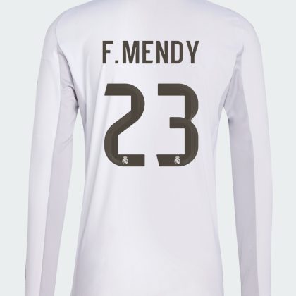 Real Madrid Home F. Mendy 23 Long Sleeve Jersey 25-26