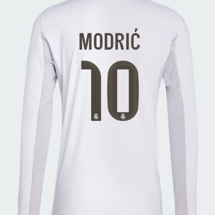 Real Madrid Home Modrić 10 Long Sleeve Jersey 25-26