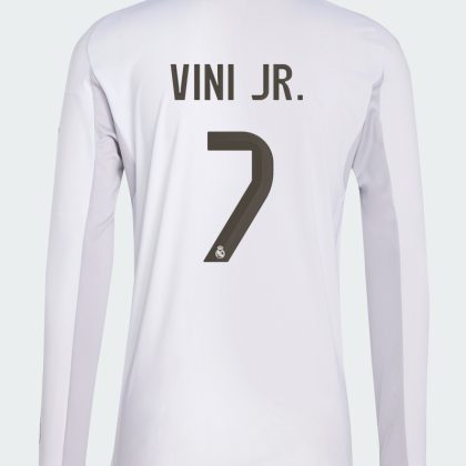 Real Madrid Home Vini Jr. 7 Long Sleeve Jersey 25-26