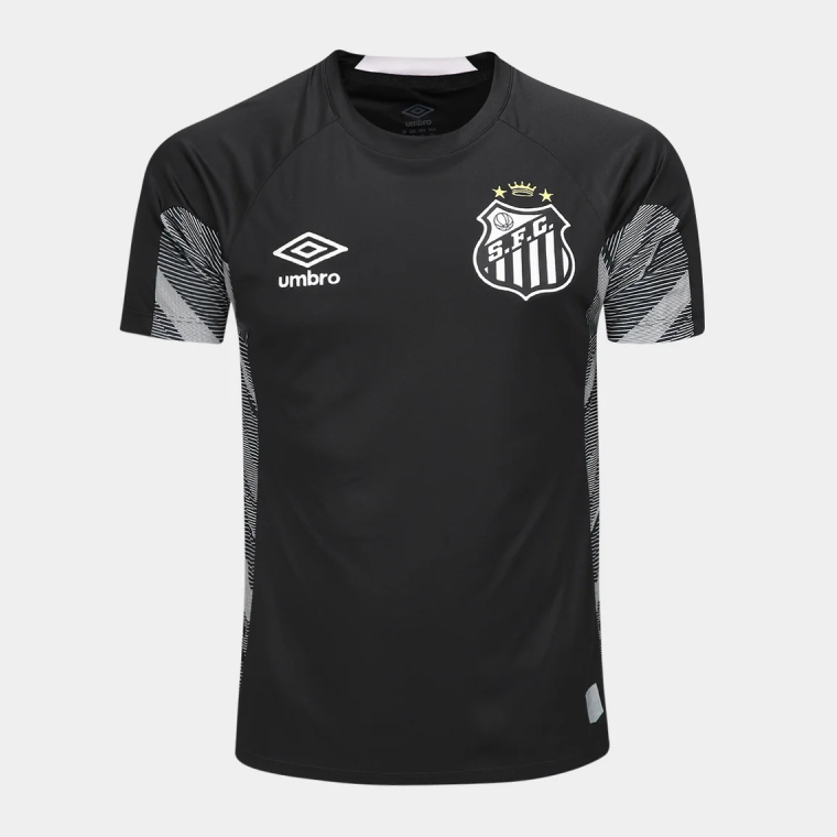 Santos FC Goalkeeper Jersey Black+Beige 25-26