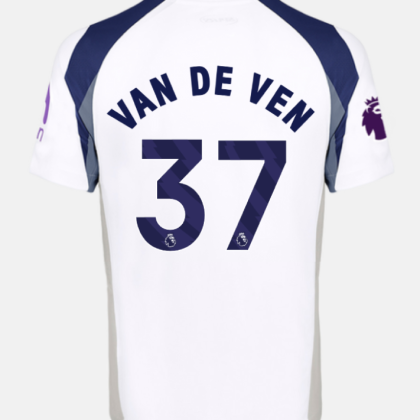 Tottenham Hotspur Home VAN DE VEN 37 Jersey 25-26