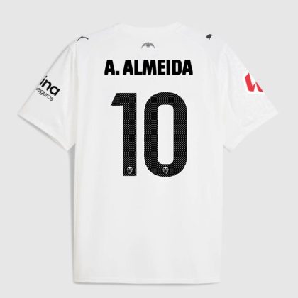 Valencia CF Home A. ALMEIDA 10 Jersey 25-26