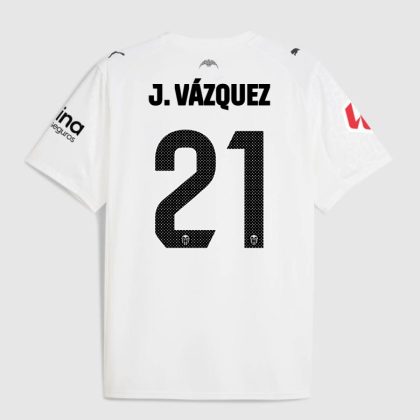 Valencia CF Home J. VÁZQUEZ 21 Jersey 25-26