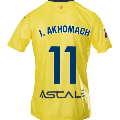 Villarreal Home I. AKHOMACH 11 Jersey 25-26
