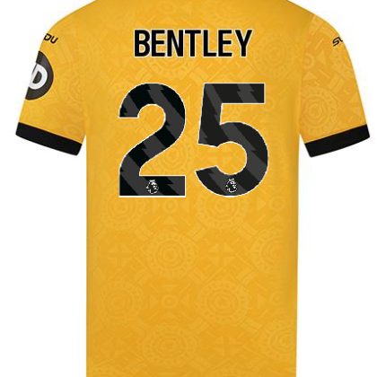 Wolverhampton Wanderers Home BENTLEY 25 Jersey 25-26
