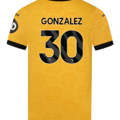 Wolverhampton Wanderers Home GONZALEZ 30 Jersey 25-26