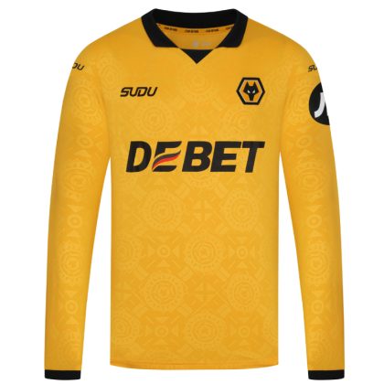 Wolverhampton Wanderers Home Long Sleeve Jersey 25-26