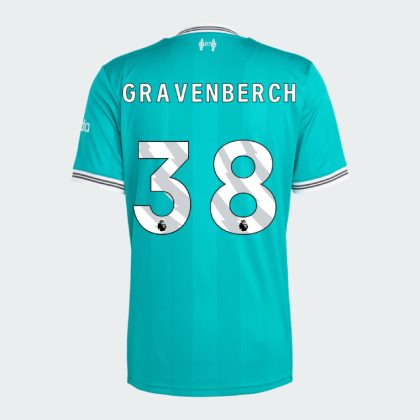 Liverpool Third GRAVENBERCH 38 Jersey 25-26