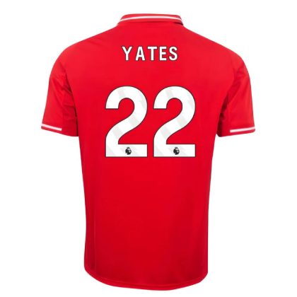 Nottingham Forest Home YATES 22 Jersey 25-26