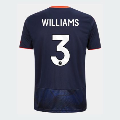 Nottingham Forest Third WILLIAMS 3 Third Jersey 25-26